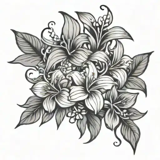 Tropical Flowers Vine