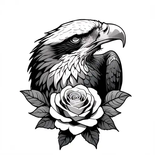 Eagle And Rose