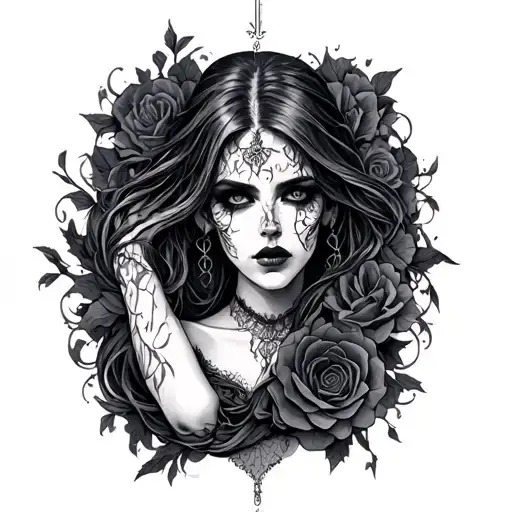 Dark Gothic Full Arm Sleeve