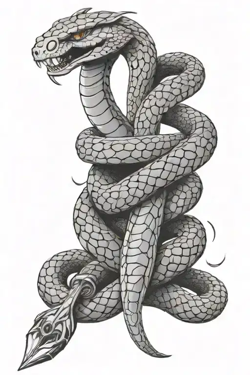 Sword Piercing King Cobra Wrapped