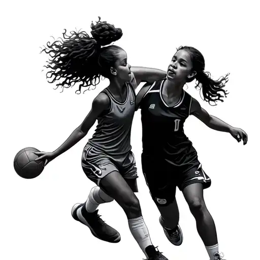 Daughter Dad Daughter Handball Player Celebrating