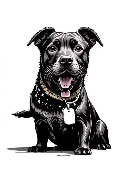 American Seal With Dog Tags