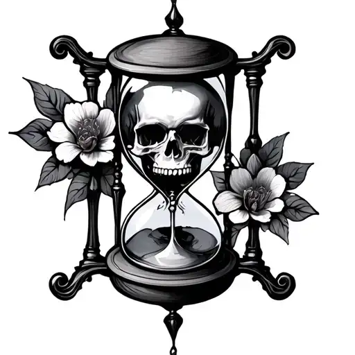 Skull Hourglass