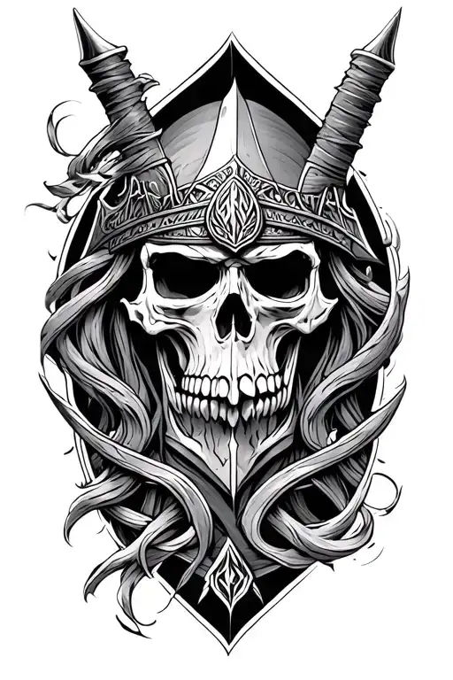 Upper Arm Sleeve Norse And Death