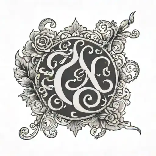 Friends Family With Initials