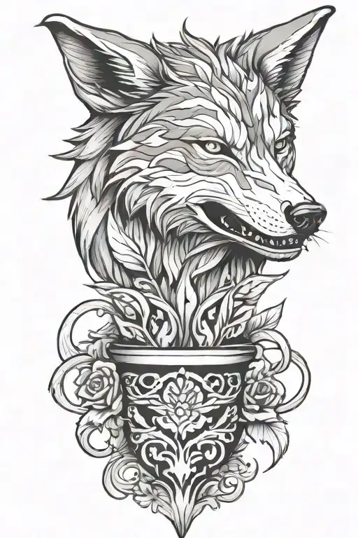 Wolf Head Pot