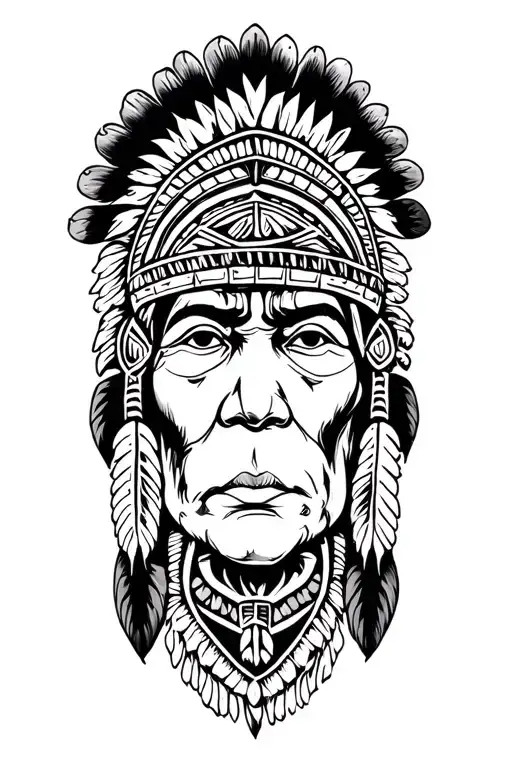 Native American Tribal Withj Polynesian Influence Medicine