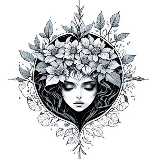 Gothic Style Illustration Symbolizing Personal Growth