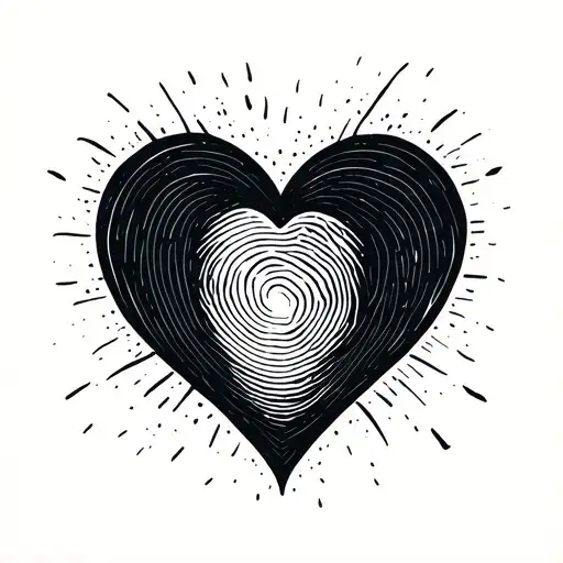 Small Christian Fingerprint Of Lost Loved Ones