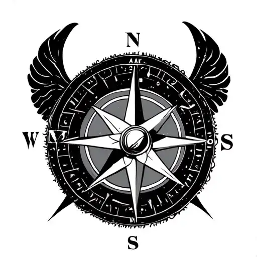 Space Cowboy Compass Rose