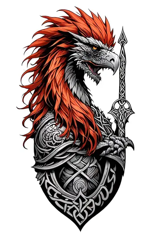 Griffin Crooked River Red Haired Warrior Celtic
