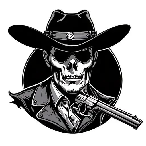 Flash Western Tattoo Design
