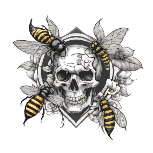 Skull Bee Heart Allergy