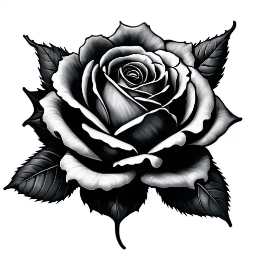 Upside Down Black Rose