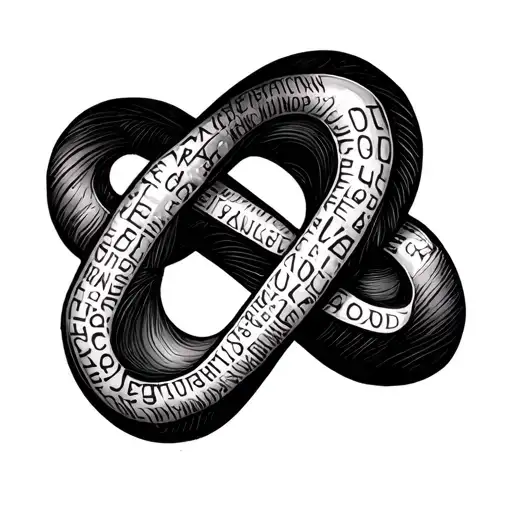 Infinity Symbol Made From Words