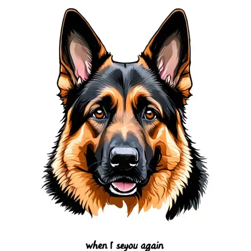 When I See You Again German Shepherd Dog