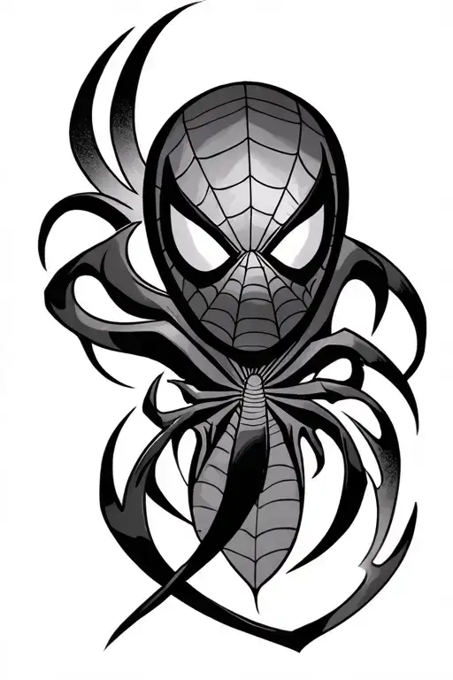 Symbolic Tattoo For Spider-man Symbol