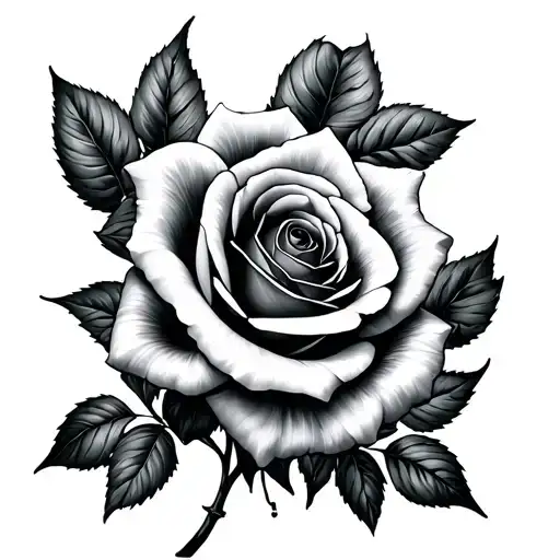 Rose And Morning Glory