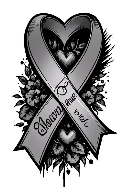 Abuse Survivor Ribbon With Heart