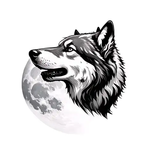 Wolf Howling At The Moon