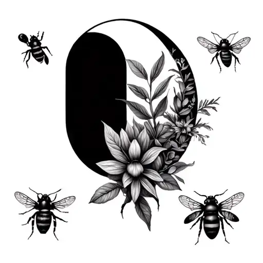 The Golden Ratio But It's Adorned With Australian Native Plants And Bees And Other Cute Bugs