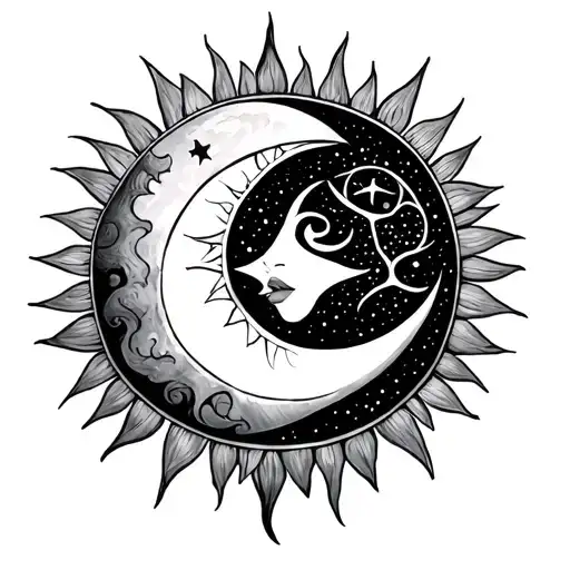 Witchy Sun And Moon
