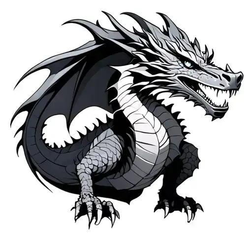 Dragon Using The Letters Wayne