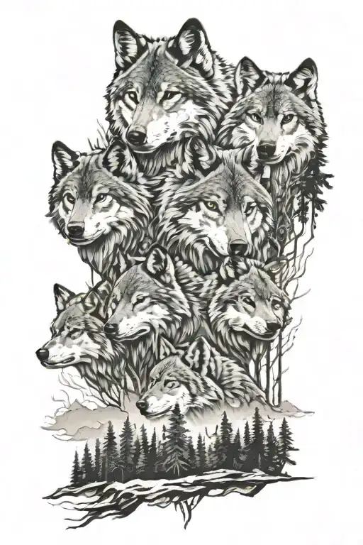 Forest Wolf Pack