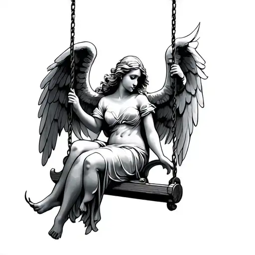 Angel On Swing