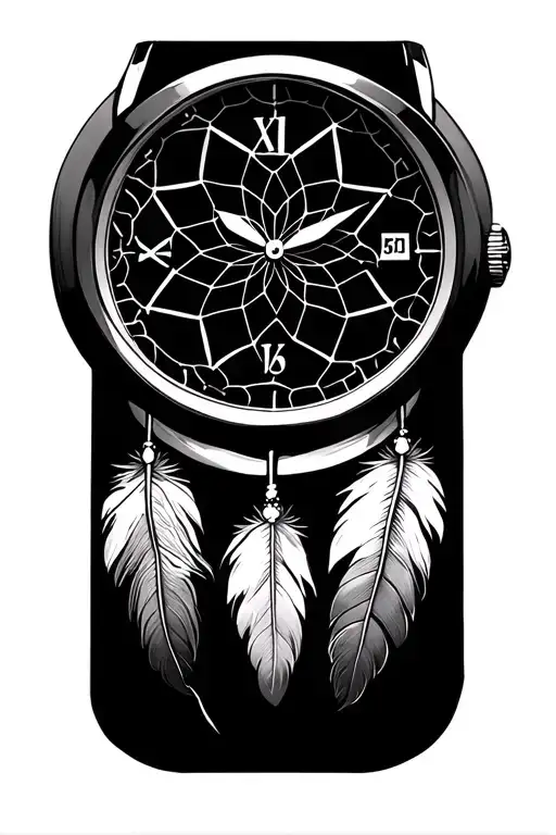 Dream Catcher With Watch Face
