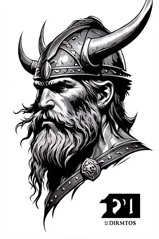 Cover Up Tattoo With Viking Warrior