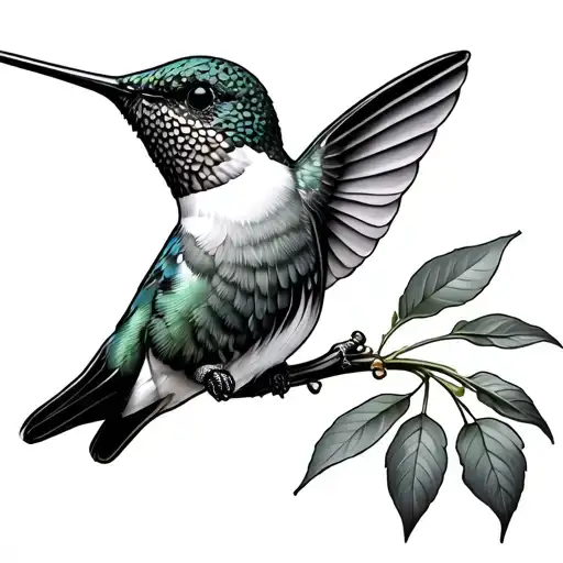 Hummingbird Sipping Nectar