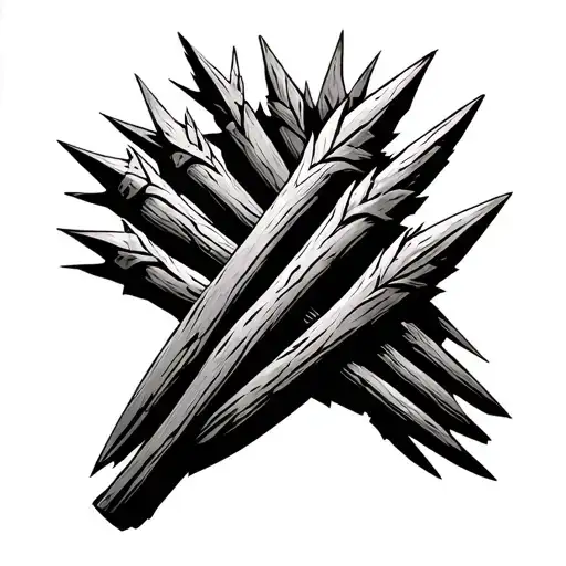 A Line Of Wooden Pikes With Bodies On Them Like What Vlad The Impaler Did To People