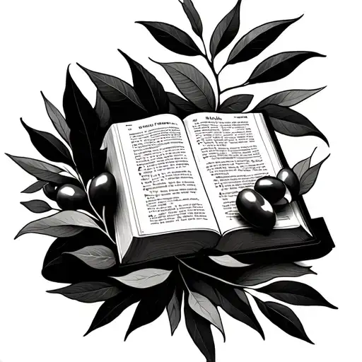 A Bible With Olive Branch