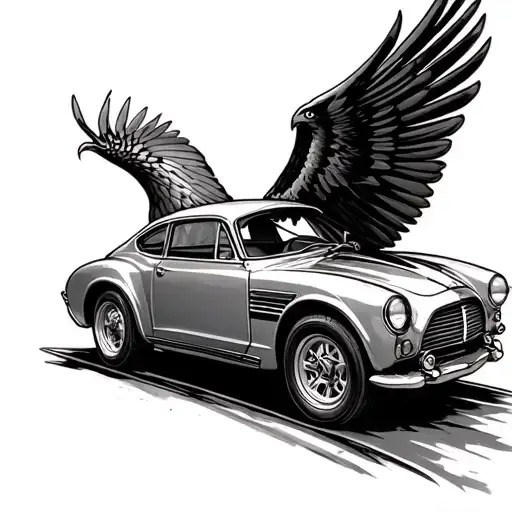 Ed Falcon Car Silhouette