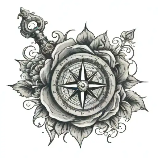 Compass And Roses Growing