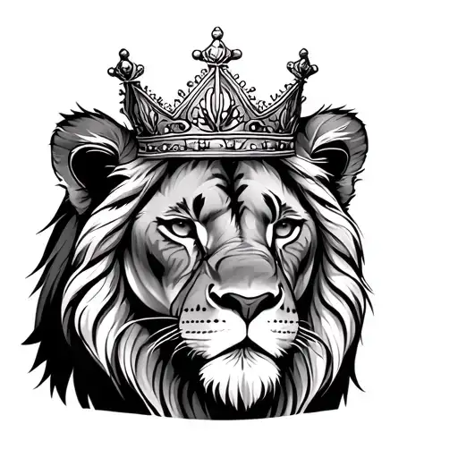 Lioness Wearing A Crown