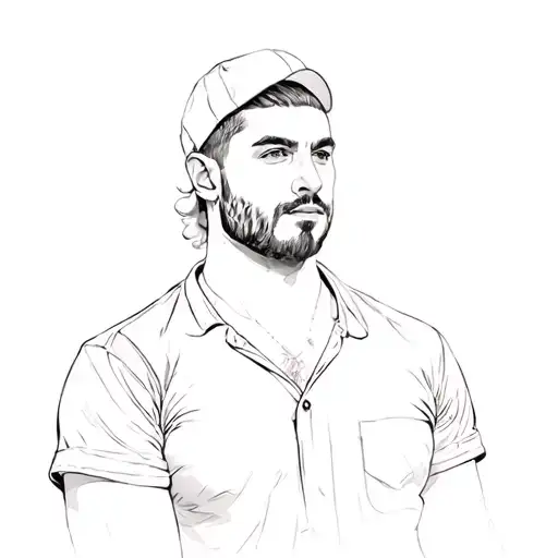 A Man In A Black Shirt