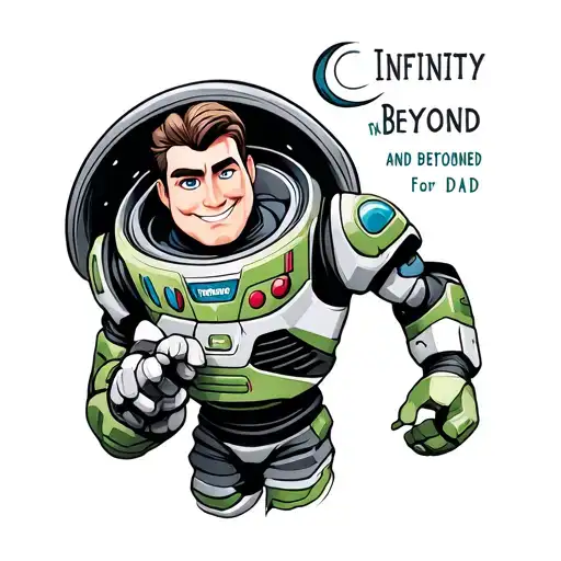 To Infinity And Beyond Finger Touching Tattoo For Dad