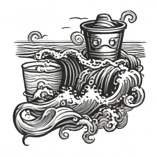 Emotional Bucket Beach Waves