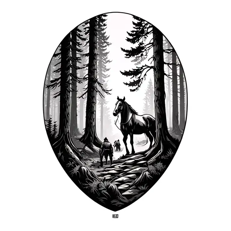 Red Dead Redemption 2 Forest Scene