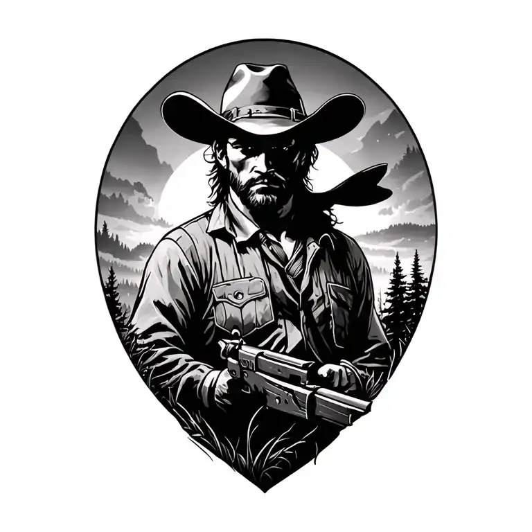 Red Dead Redemption 2 Forest Scene