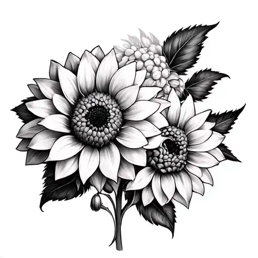 Dahlia Mix Sunflower