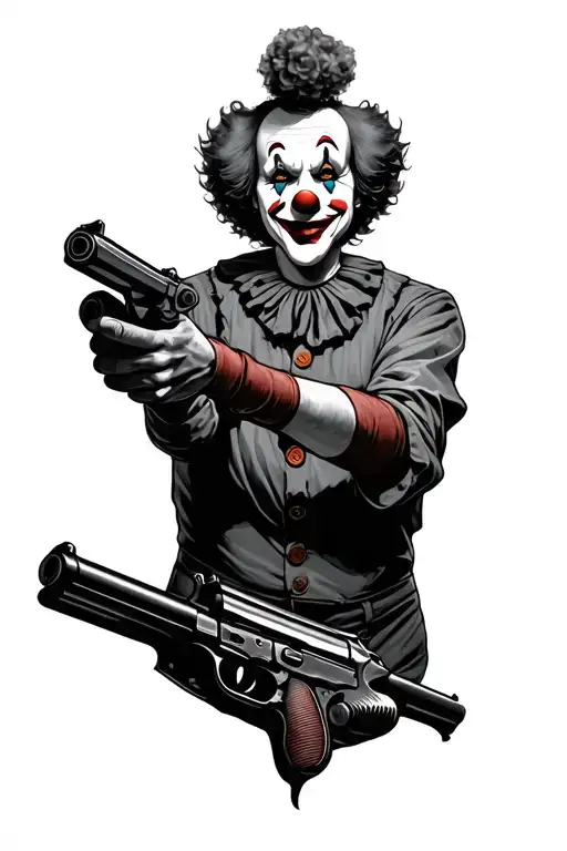 Clown With Gun