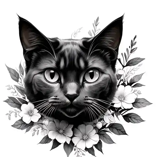 Floral Cat
