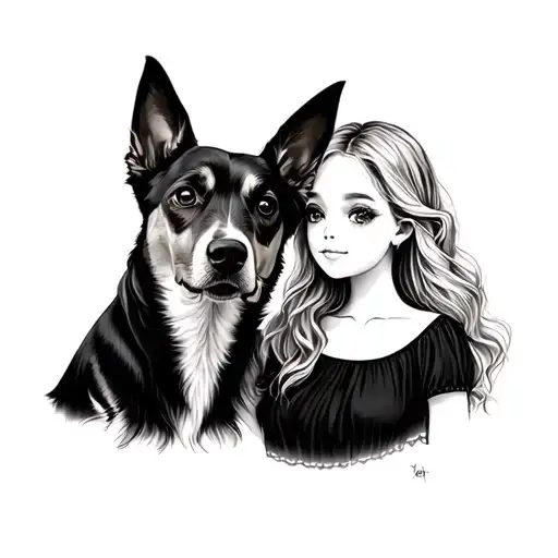 Dog And Girl