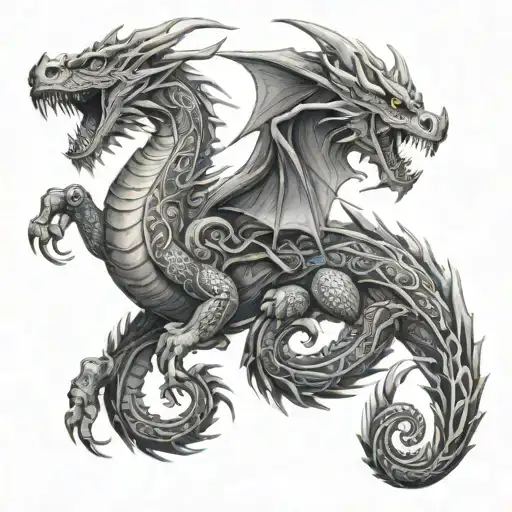 Wood Dragon With The Name Rein