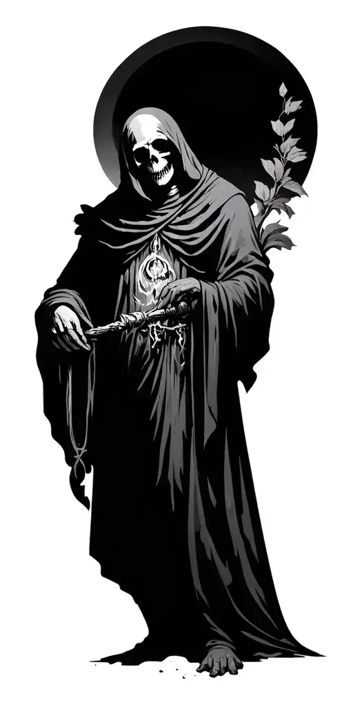 Aquarius Water Bearer That Resembles The Grim Reaper