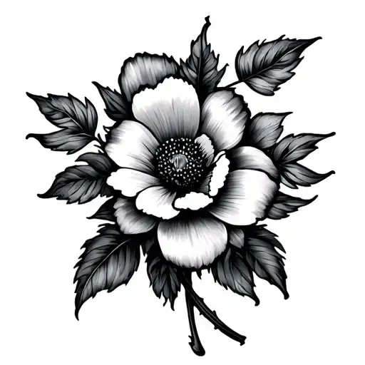 October Birth Flower Intertwined With March Birth Flower