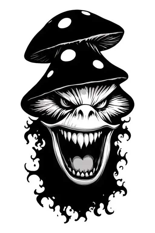 Evil Mushroom Laughing